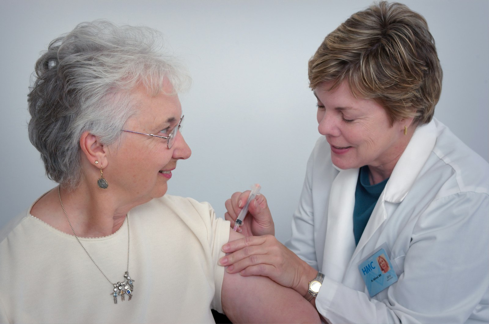 Healthcare professional providing in-home care